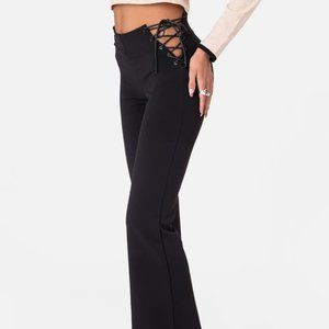 NWT Weekend Side Lace-Up Flared Pants - Adika